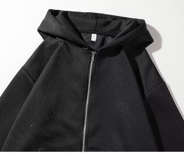 パーカー ジップアップ キラキララメ入り ブラック 大きいサイズ < 女性ファッション パーカー ジップアップ キラキララメ入り ブラック 大きいサイズ < 女性ファッションの