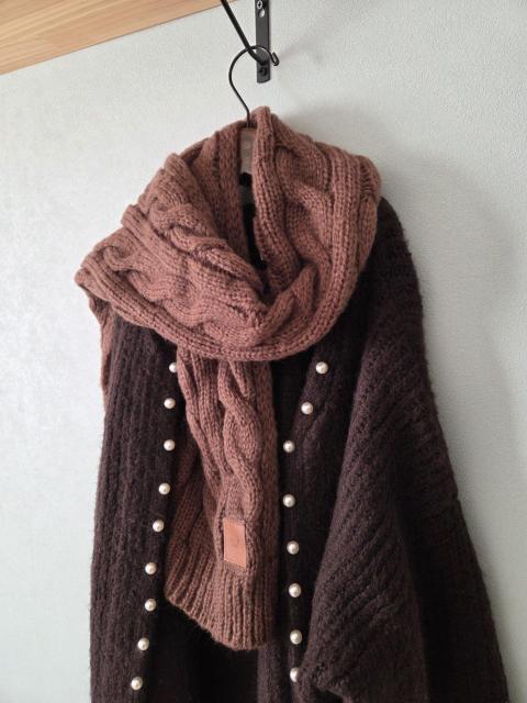 tal.マフラー★ミルクチョコカラーのあったかマフラー < 女性ファッション tal.マフラー★ミルクチョコカラーのあったかマフラー < 女性ファッションの