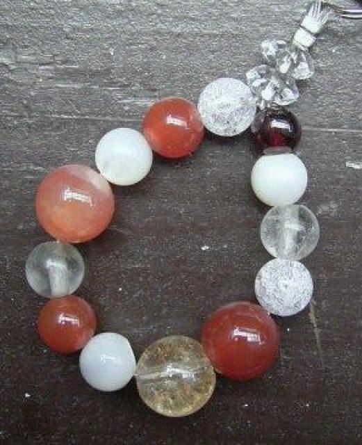 ☆即決☆カーネリアンxシトリンxガーデンクォーツストラップ < 家電/AV  ☆即決☆カーネリアンxシトリンxガーデンクォーツストラップ  < 家電/AVの