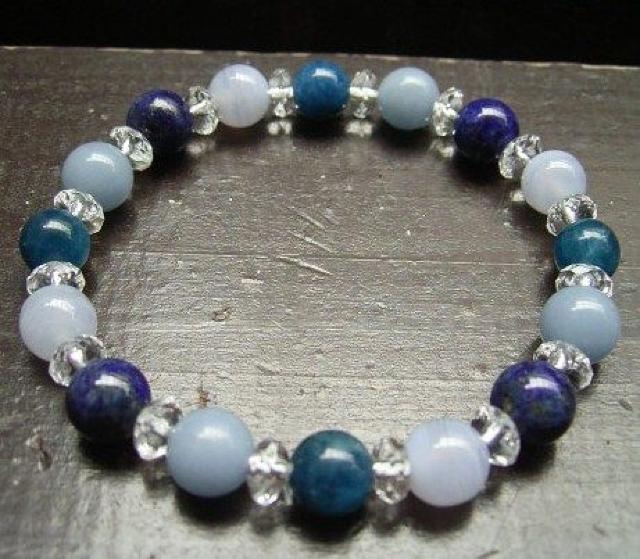 即決☆アパタイトxエンジェライトxブルーレースxラピスラズリ < 女性アクセサリー/時計  即決☆アパタイトxエンジェライトxブルーレースxラピスラズリ  < 女性アクセサリー/時計の