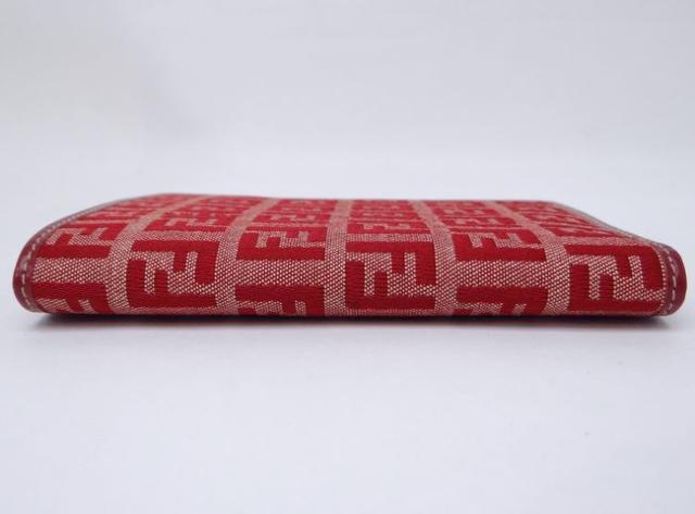 フェンディ ズッキーノ 二つ折り財布 札入れ レッド 美品【送料無料】 < ブランド フェンディ ズッキーノ 二つ折り財布 札入れ レッド 美品【送料無料】 < ブランドの