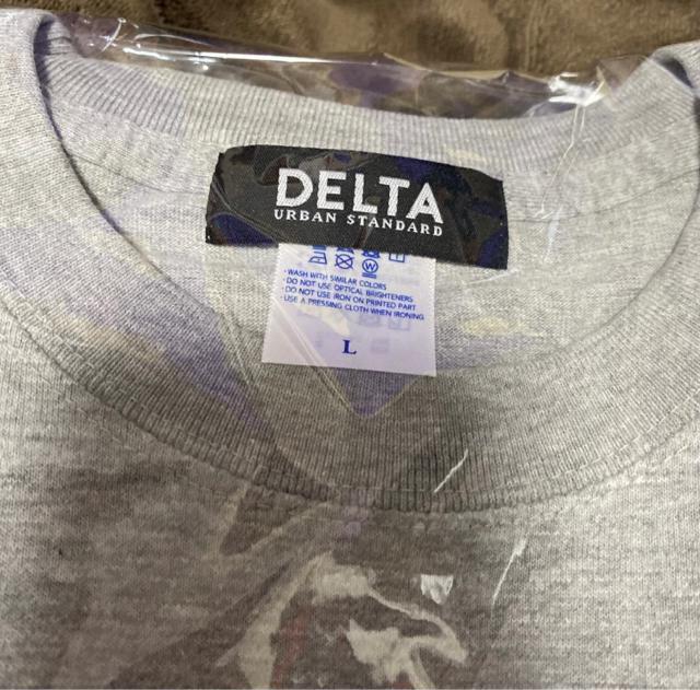 LIMITED OFFER DELTA DECK LOGO TEE GREY×RED☆ < 男性ファッション  LIMITED OFFER DELTA DECK LOGO TEE GREY×RED☆ < 男性ファッションの