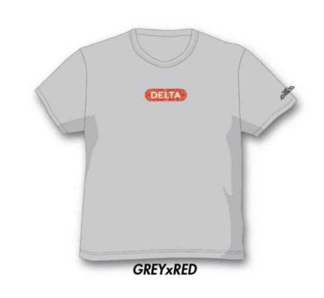 LIMITED OFFER DELTA DECK LOGO TEE GREY×RED☆ < 男性ファッション  LIMITED OFFER DELTA DECK LOGO TEE GREY×RED☆ < 男性ファッションの