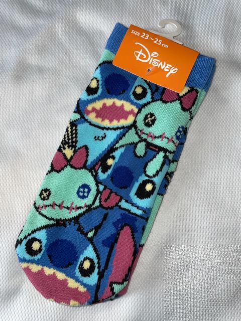 ♯新品♯可愛い!! リロ&スティッチ いっぱい ソックス 靴下 < 女性ファッション  ♯新品♯可愛い!! リロ&スティッチ いっぱい ソックス 靴下  < 女性ファッションの