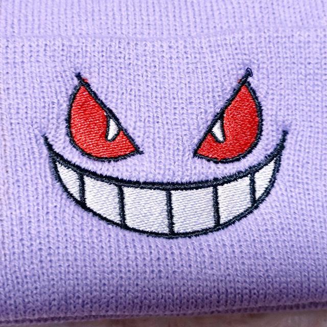 新品★フェイス刺繍ニットキャップ/淡パープル < 女性ファッション  新品★フェイス刺繍ニットキャップ/淡パープル < 女性ファッションの