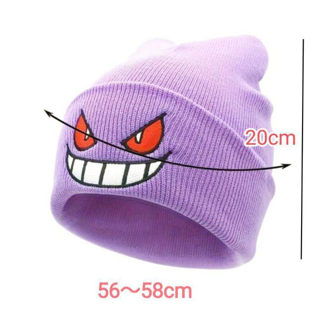 新品★フェイス刺繍ニットキャップ/淡パープル < 女性ファッション  新品★フェイス刺繍ニットキャップ/淡パープル < 女性ファッションの