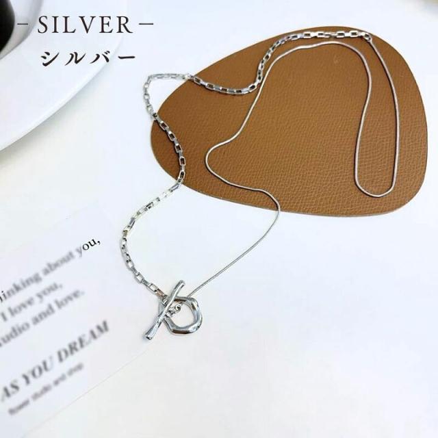 2wey マンテルロングネックレス【新品未使用】シルバー●韓国ファッション ロングネックレス メタルネックレス 2連ネックレス < 女性アクセサリー/時計  2wey マンテルロングネックレス【新品未使用】シルバー●韓国ファッション ロングネックレス メタルネックレス 2連ネックレス < 女性アクセサリー/時計の