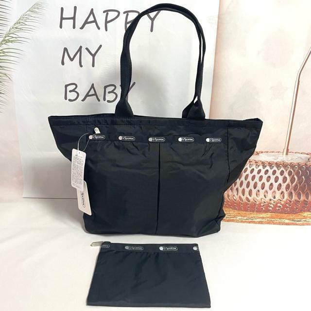 ★新品未使用★LeSportsac レスポートサック 黒色 ブラック  トートバッグ  ポーチ セット 7891 送料無料 < 女性ファッション  ★新品未使用★LeSportsac レスポートサック 黒色 ブラック  トートバッグ  ポーチ セット 7891 送料無料  < 女性ファッションの