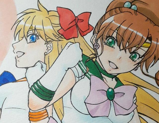 本日22時早終 自作イラストB5 セーラージュピター&ヴィーナス < アニメ/コミック/キャラクター 本日22時早終 自作イラストB5 セーラージュピター&ヴィーナス < アニメ/コミック/キャラクターの