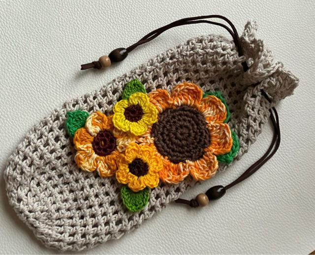 ハンドメイド ペットボトルカバー 670mL ビタミンカラーのひまわり満開♪♪♪ コットン リンネル < 女性ファッション ハンドメイド ペットボトルカバー 670mL ビタミンカラーのひまわり満開♪♪♪ コットン リンネル < 女性ファッションの