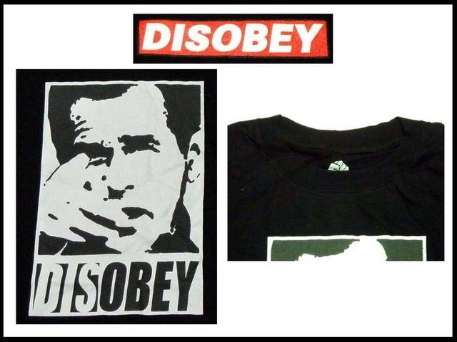 disobey streetウェア T−シャツ NS-66 【黒-L】 < 男性ファッション  disobey streetウェア T−シャツ NS-66 【黒-L】 < 男性ファッションの