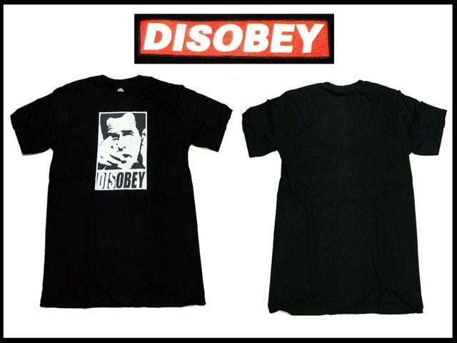 disobey streetウェア T−シャツ NS-66 【黒-L】 < 男性ファッション  disobey streetウェア T−シャツ NS-66 【黒-L】 < 男性ファッションの