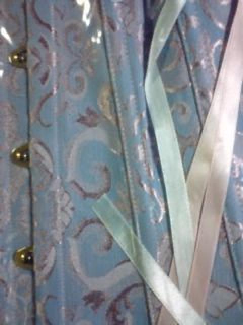 薄青とピンクのコルセット < 女性ファッション  薄青とピンクのコルセット < 女性ファッションの