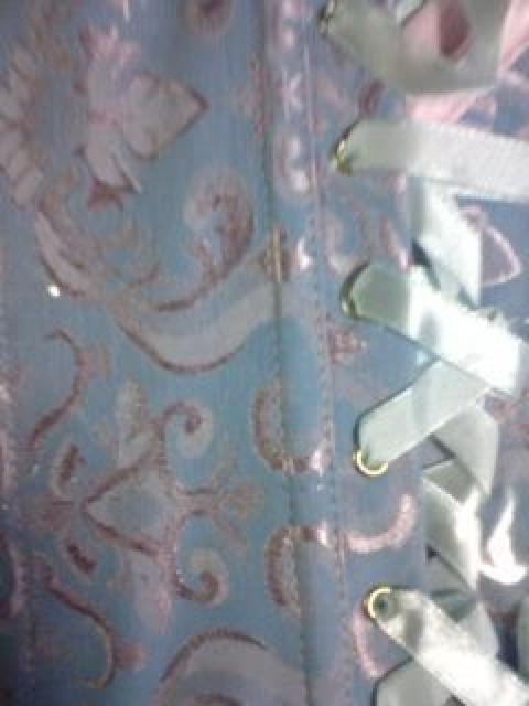 薄青とピンクのコルセット < 女性ファッション  薄青とピンクのコルセット < 女性ファッションの