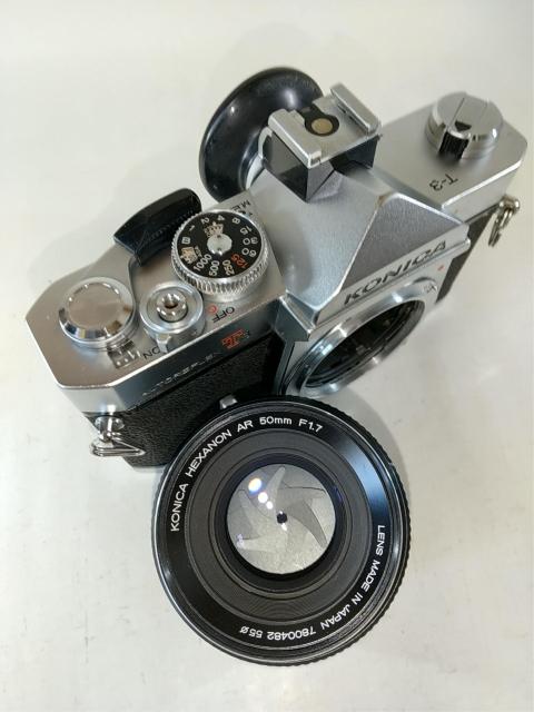 KONICA T3 + HEXANON 50/1.7 �� �Ɠd/AV�� 