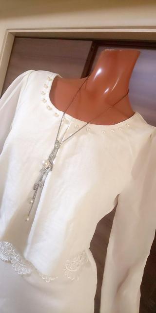 新品☆DURAS☆M〜Lホワイトパール胸下切替ミニワンピース < ブランド  新品☆DURAS☆M〜Lホワイトパール胸下切替ミニワンピース < ブランドの