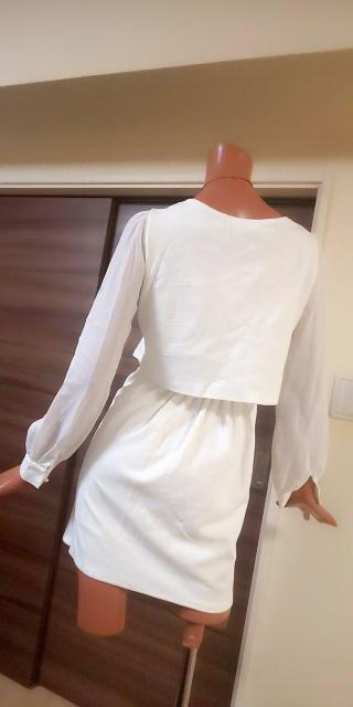 新品☆DURAS☆M〜Lホワイトパール胸下切替ミニワンピース < ブランド  新品☆DURAS☆M〜Lホワイトパール胸下切替ミニワンピース < ブランドの