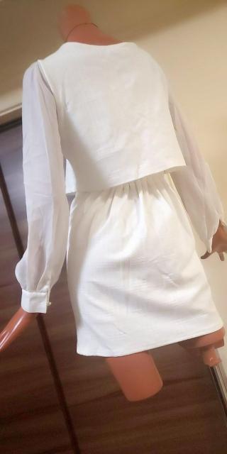 新品☆DURAS☆M〜Lホワイトパール胸下切替ミニワンピース < ブランド  新品☆DURAS☆M〜Lホワイトパール胸下切替ミニワンピース < ブランドの