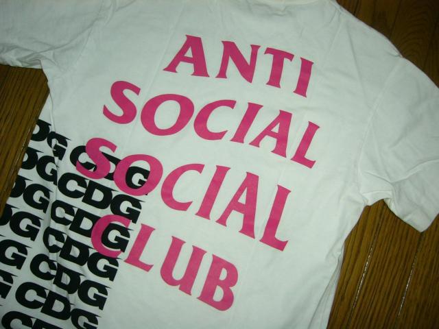 CDG �~ ANTI SOCIAL SOCIAL CLUB T�V���c M �R���f�M�����\�� COMME des GARCONS �� �u�����h�� 