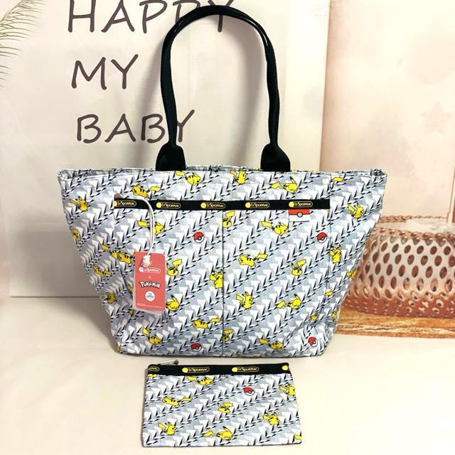 ★新品★LeSportsac レスポートサック ピカチュウモノグラム トートバッグ  ポーチ セット 7891 送料無料 < 女性ファッション  ★新品★LeSportsac レスポートサック ピカチュウモノグラム トートバッグ  ポーチ セット 7891 送料無料  < 女性ファッションの