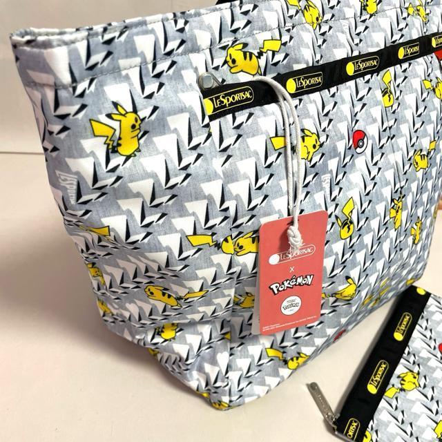 ★新品★LeSportsac レスポートサック ピカチュウモノグラム トートバッグ  ポーチ セット 7891 送料無料 < 女性ファッション  ★新品★LeSportsac レスポートサック ピカチュウモノグラム トートバッグ  ポーチ セット 7891 送料無料 < 女性ファッションの