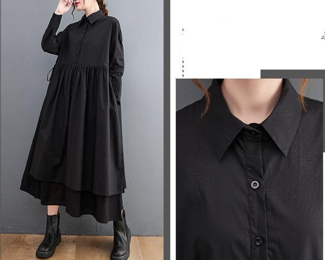 フレア ロング丈 ワンピース フロントボタン ウエスト紐付き 大きいサイズ < 女性ファッション  フレア ロング丈 ワンピース フロントボタン ウエスト紐付き 大きいサイズ < 女性ファッションの