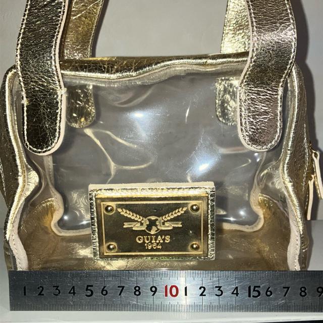 イタリア製 サイコロバッグ 皮革製 クリアビニール ハンドバッグ レザー 2WAY トートバッグ < 女性ファッション イタリア製 サイコロバッグ 皮革製 クリアビニール ハンドバッグ レザー 2WAY トートバッグ < 女性ファッションの