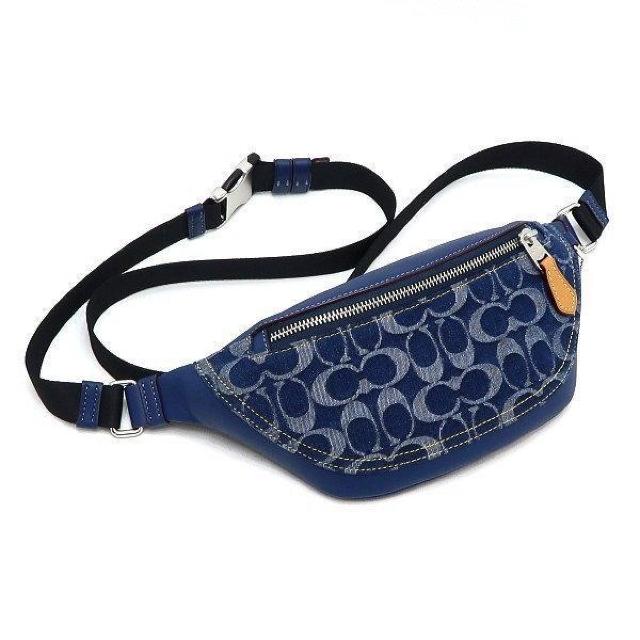 ◆ 新品 本物 ◆ COACH コーチ デニム シグネチャー ウエストバッグ ボディバッグ ウエストポーチ 保存袋 CY886 < ブランド  ◆ 新品 本物 ◆ COACH コーチ デニム シグネチャー ウエストバッグ ボディバッグ ウエストポーチ 保存袋 CY886 < ブランドの