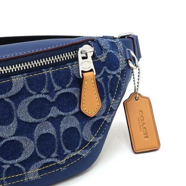 ◆ 新品 本物 ◆ COACH コーチ デニム シグネチャー ウエストバッグ ボディバッグ ウエストポーチ 保存袋 CY886 < ブランド  ◆ 新品 本物 ◆ COACH コーチ デニム シグネチャー ウエストバッグ ボディバッグ ウエストポーチ 保存袋 CY886 < ブランドの