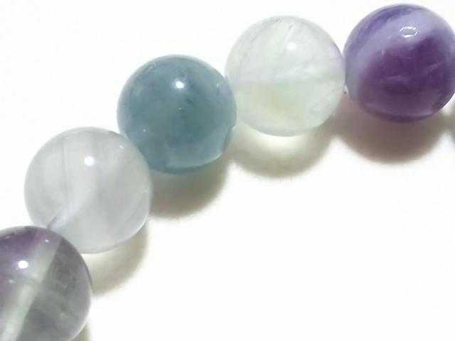 天然石★フローライト 10mm ブレス < 女性アクセサリー/時計 天然石★フローライト 10mm ブレス < 女性アクセサリー/時計の