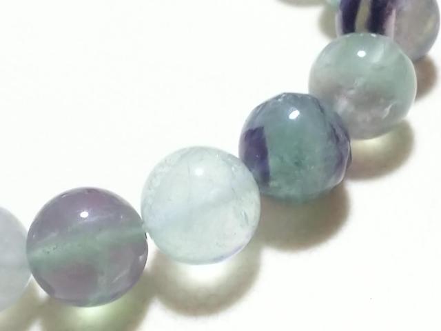 天然石★フローライト 10mm ブレス < 女性アクセサリー/時計 天然石★フローライト 10mm ブレス < 女性アクセサリー/時計の