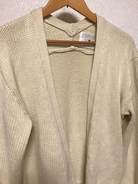 コットン ざっくりニットカーディガン 白 < 女性ファッション コットン ざっくりニットカーディガン 白 < 女性ファッションの