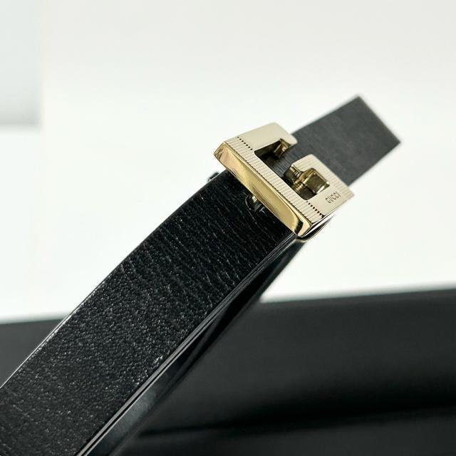 GUCCI �O�b�` �x���g ���U�[ �u���b�N 037�E1669 �x���g S�T�C�Y �� �u�����h�� 