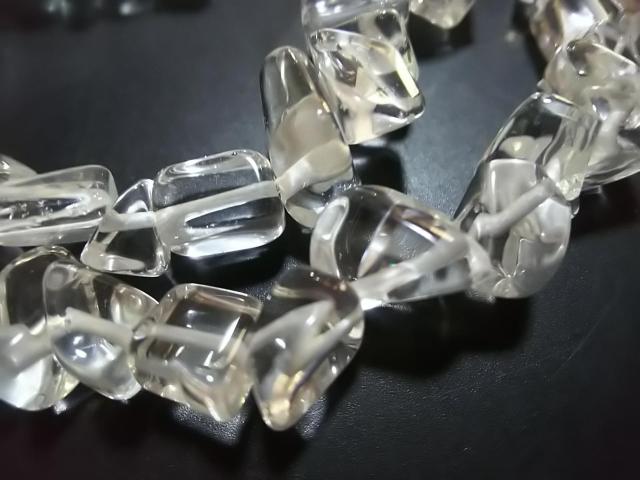 天然石★水晶 さざれ 大 1連 < 女性アクセサリー/時計 天然石★水晶 さざれ 大 1連 < 女性アクセサリー/時計の