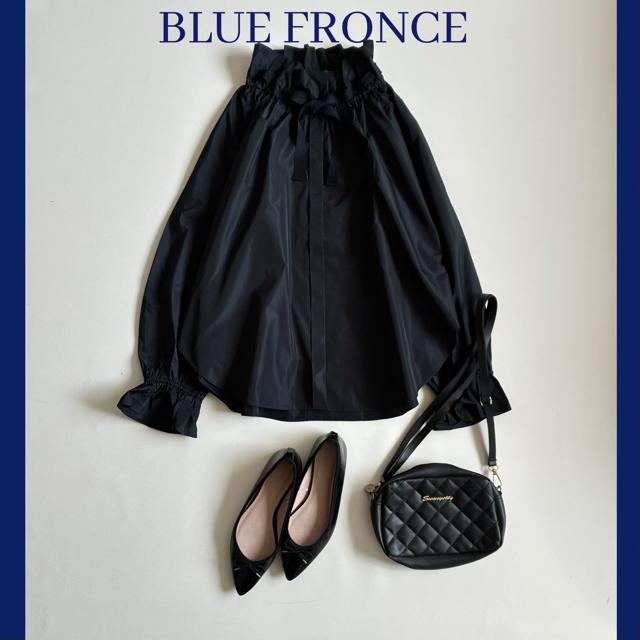 ◆極美品◆2万◆ブルーフロンセ◆フリル襟ボリュームスリーブブラウス◆ネイビー◆M < 女性ファッション ◆極美品◆2万◆ブルーフロンセ◆フリル襟ボリュームスリーブブラウス◆ネイビー◆M < 女性ファッションの