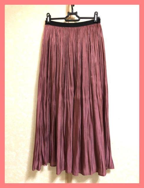 ☆VISビス☆超美品☆上品楊柳サテンプリーツフレアロングスカート☆ < ブランド  ☆VISビス☆超美品☆上品楊柳サテンプリーツフレアロングスカート☆  < ブランドの