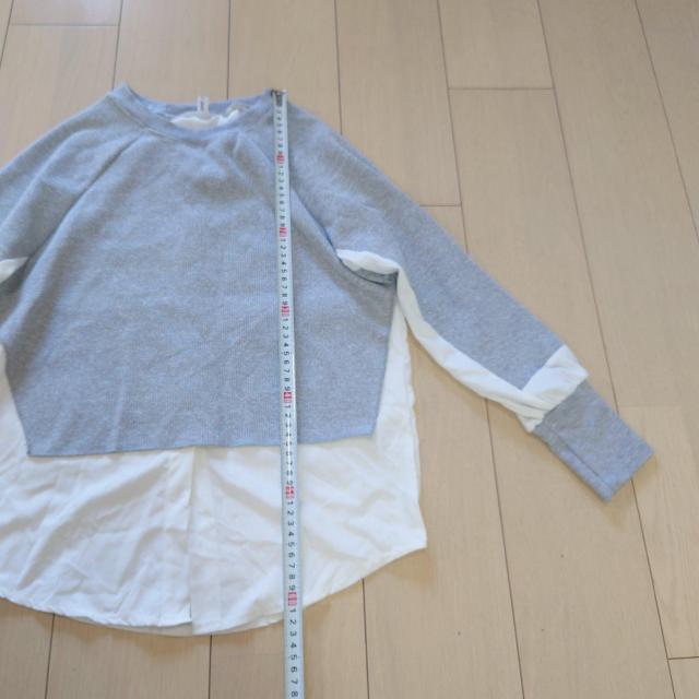 重ね着風 フェイクレイヤードプルオーバー < 女性ファッション  重ね着風 フェイクレイヤードプルオーバー < 女性ファッションの