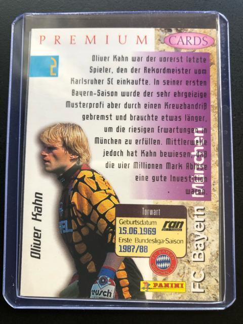 1996 PANINI PREMIUMカ−ド/バイエルンミュンヘン・オリバー・カ−ン < トレーディングカード  1996 PANINI PREMIUMカ−ド/バイエルンミュンヘン・オリバー・カ−ン < トレーディングカードの