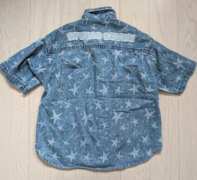 110★GU★ジーユー★STUDIO SEVEN★男女兼用デニムシャツ★新品★送料無料 < キッズ/ベビー  110★GU★ジーユー★STUDIO SEVEN★男女兼用デニムシャツ★新品★送料無料 < キッズ/ベビーの