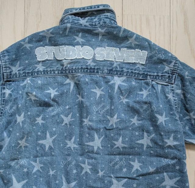 110★GU★ジーユー★STUDIO SEVEN★男女兼用デニムシャツ★新品★送料無料 < キッズ/ベビー  110★GU★ジーユー★STUDIO SEVEN★男女兼用デニムシャツ★新品★送料無料 < キッズ/ベビーの