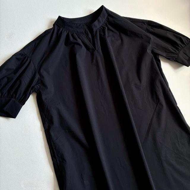 ◆美品◆デッサン◆大きいサイズ感◆パフスリーブロングワンピース◆黒◆ゆったり◆ < 女性ファッション ◆美品◆デッサン◆大きいサイズ感◆パフスリーブロングワンピース◆黒◆ゆったり◆ < 女性ファッションの