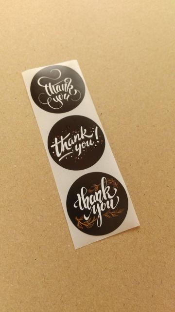 ブラック×ホワイト Thank youシール 3枚 < インテリア/ライフ ブラック×ホワイト Thank youシール 3枚 < インテリア/ライフの