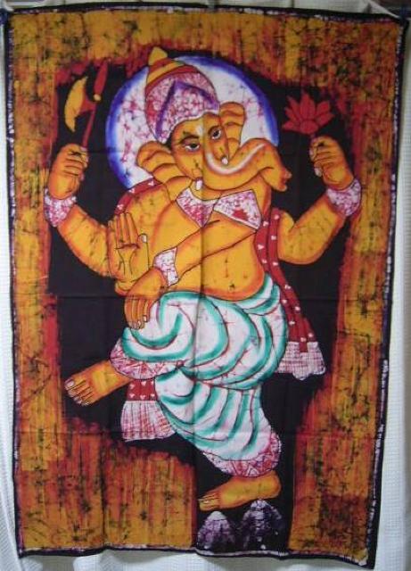 アジアン♪バティックタペストリー *ガネーシャ2* < インテリア/ライフ  アジアン♪バティックタペストリー *ガネーシャ2*  < インテリア/ライフの