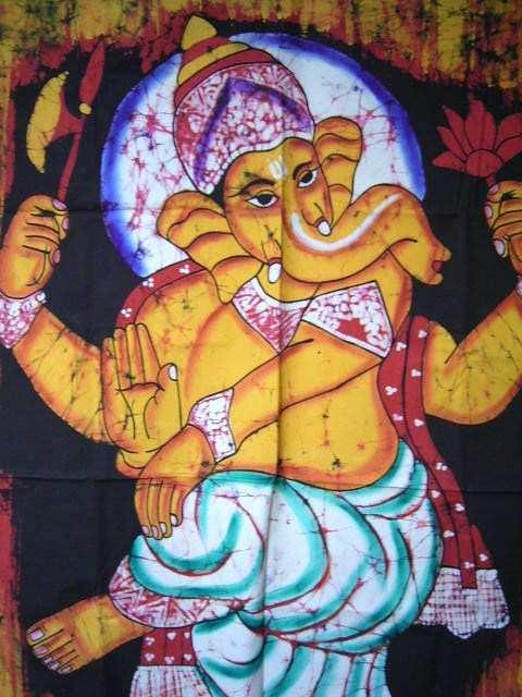 アジアン♪バティックタペストリー *ガネーシャ2* < インテリア/ライフ  アジアン♪バティックタペストリー *ガネーシャ2* < インテリア/ライフの