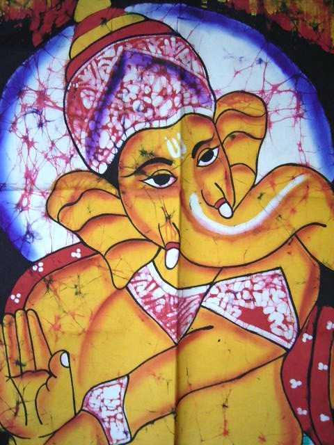 アジアン♪バティックタペストリー *ガネーシャ2* < インテリア/ライフ  アジアン♪バティックタペストリー *ガネーシャ2* < インテリア/ライフの