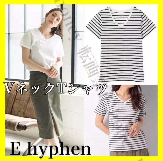 期間限定セール●華奢魅せ【新品未使用】ボーダー VネックTシャツ●F フリーサイズ < 女性ファッション  期間限定セール●華奢魅せ【新品未使用】ボーダー VネックTシャツ●F フリーサイズ  < 女性ファッションの