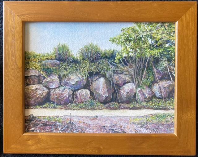 絵画 水彩画 ガッシュ・透明水彩『石垣』新品・真作保証 原画 < ホビー 絵画 水彩画 ガッシュ・透明水彩『石垣』新品・真作保証 原画 < ホビーの