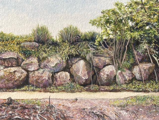 絵画 水彩画 ガッシュ・透明水彩『石垣』新品・真作保証 原画 < ホビー 絵画 水彩画 ガッシュ・透明水彩『石垣』新品・真作保証 原画 < ホビーの