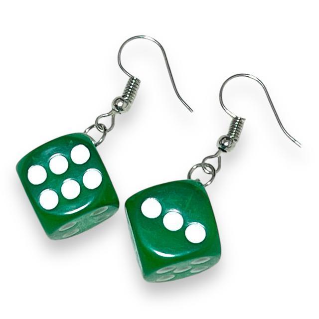 【新品】立体サイコロデザインフックピアス/グリーン < 女性アクセサリー/時計 【新品】立体サイコロデザインフックピアス/グリーン < 女性アクセサリー/時計の