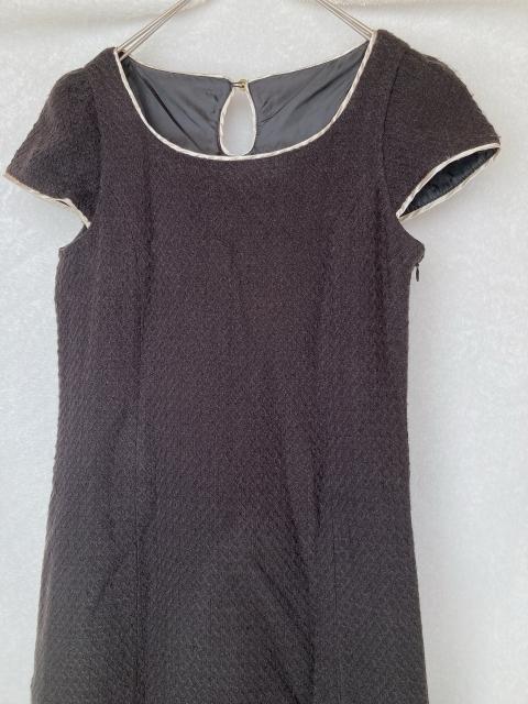 L.R キャプスリーブ フォーマル ワンピース 9号(M) 黒 N2m < 女性ファッション  L.R キャプスリーブ フォーマル ワンピース 9号(M) 黒 N2m < 女性ファッションの